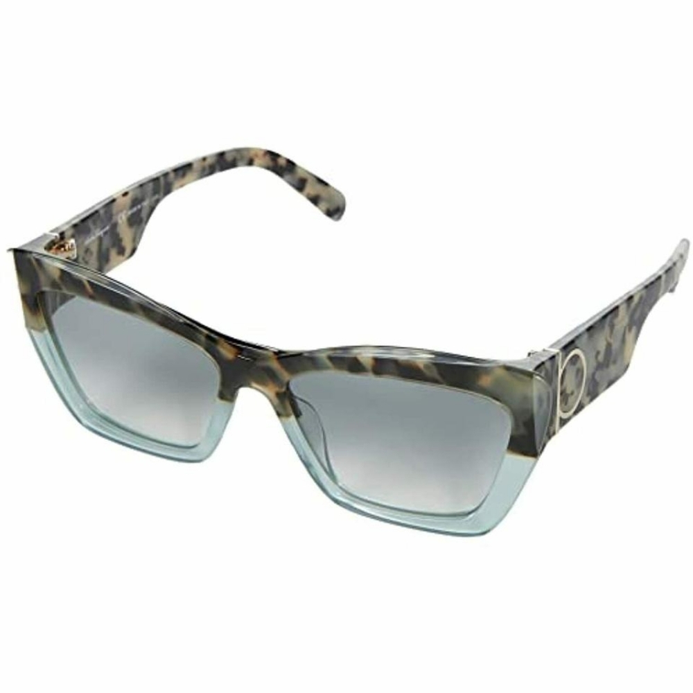 Salvatore Ferragamo Tortoise and Blue Sunglasses